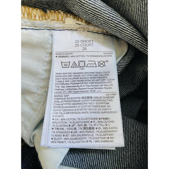 NWT Gap 1969 Womens 25S Authentic Flare Jeans Dark Wash Mid Rise Stretch - Picture 5 of 10